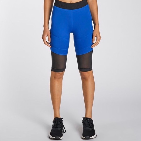 Matching cobalt blue and black workout/rave outfit - Picture 3 of 5